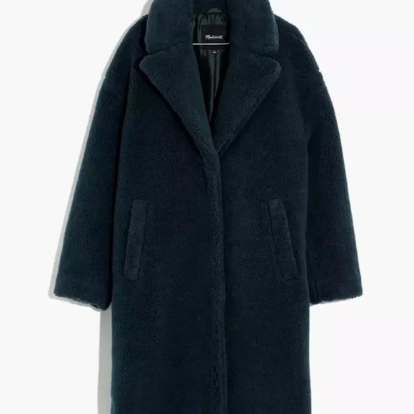 NWT Madewell Sherpa Teddy Coat - Picture 4 of 13